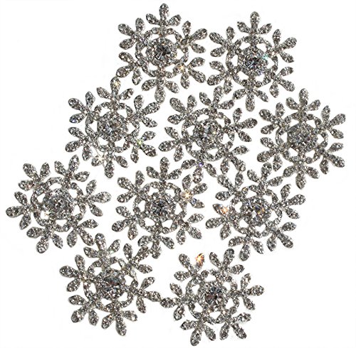 The Buckle Boutique Rhinestone Snowflake Ribbon Slide Buckle