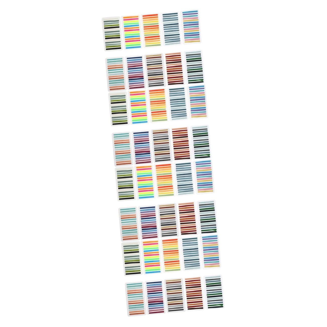 HOMSFOU Pegatinas Marcadores De Página Marcadores De Color Rosa Y Naranja De Resaltado De Páginas Verdes De Lectura Tiras De 10 piezas x 4