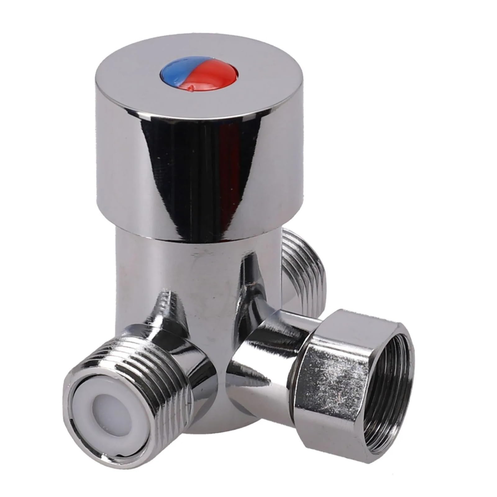 Bnjlsdatwr One Color Valve， Suitable For Water Heater Inlet Valve Mixing Induction Faucet Constant Temperature Thick Brass Washbasin Two In One