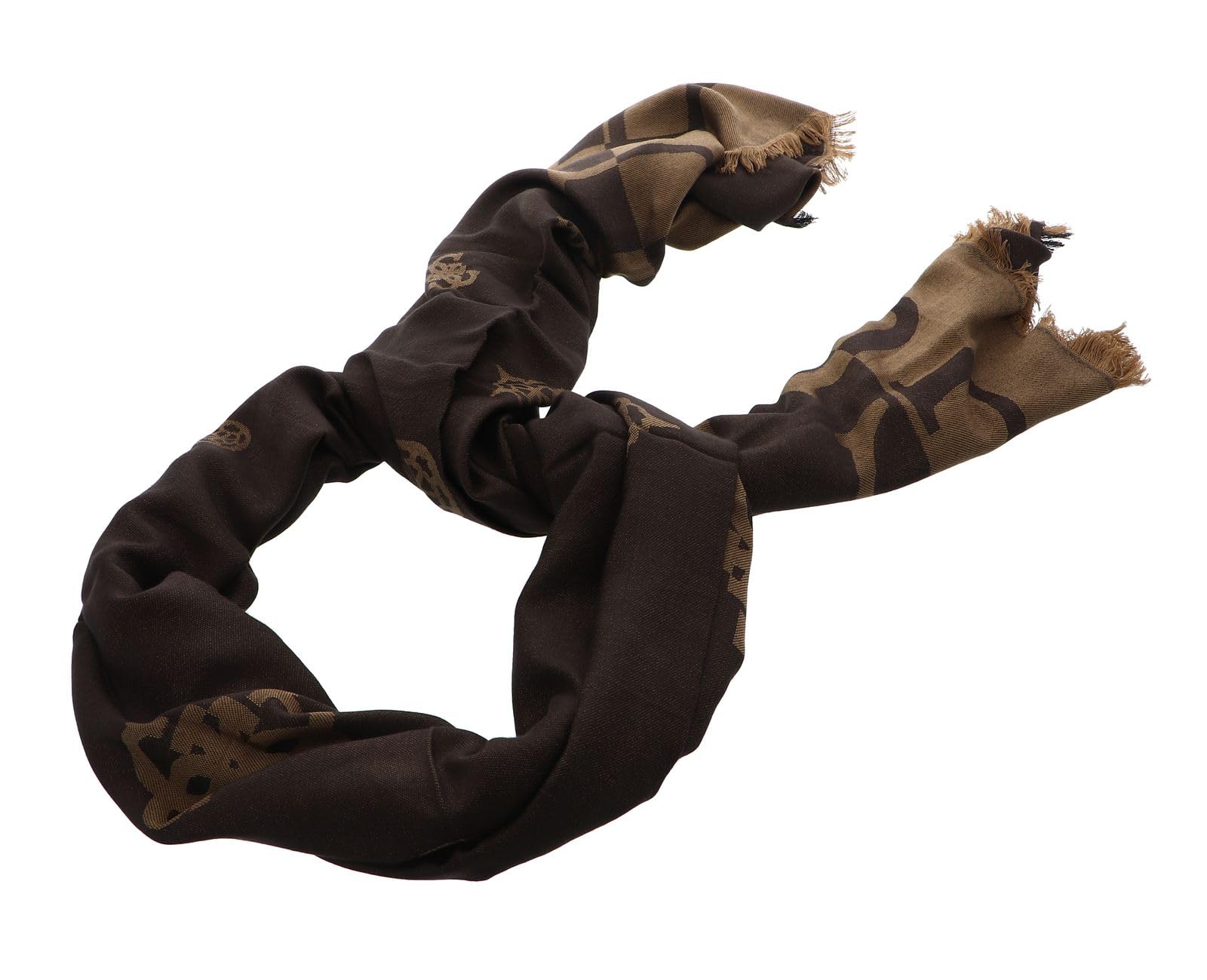 GUESS Tuch Loralee Scarf 80X190 Brown/Ochre braun