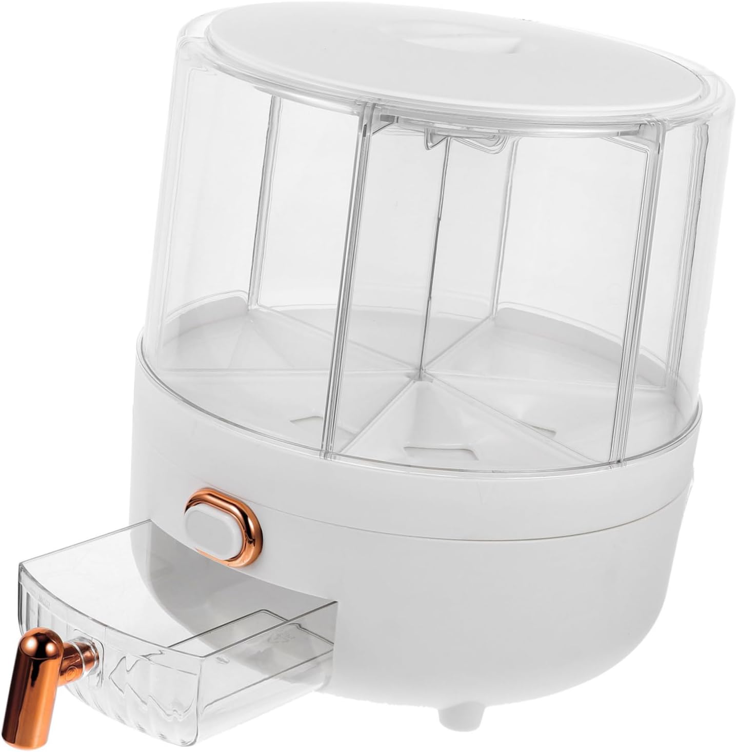 Rotatable Rice Dispenser Grain Storage Container Airtight Food Organizer for Kitchen for Rice Beans Cereal and Grains Storage