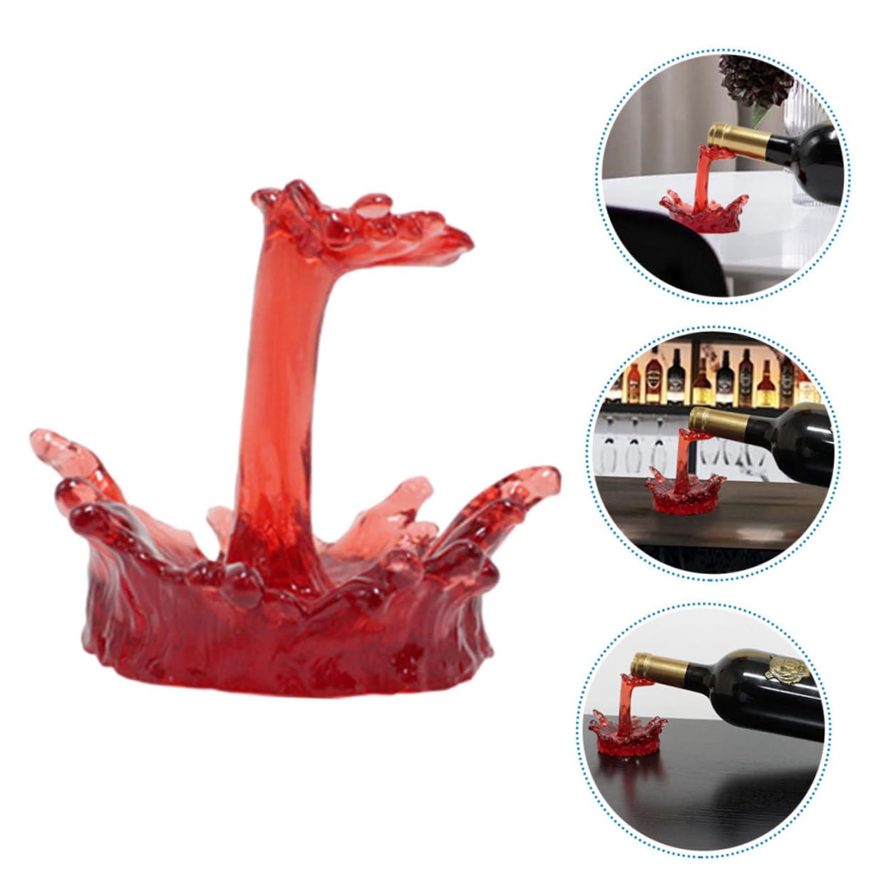 Cabilock 3 Piezas Soporte para Botellas de Vino de Mesa Exquisito Portabotellas Decorativo para Bares y Restaurantes para del Vino y Coleccionistas