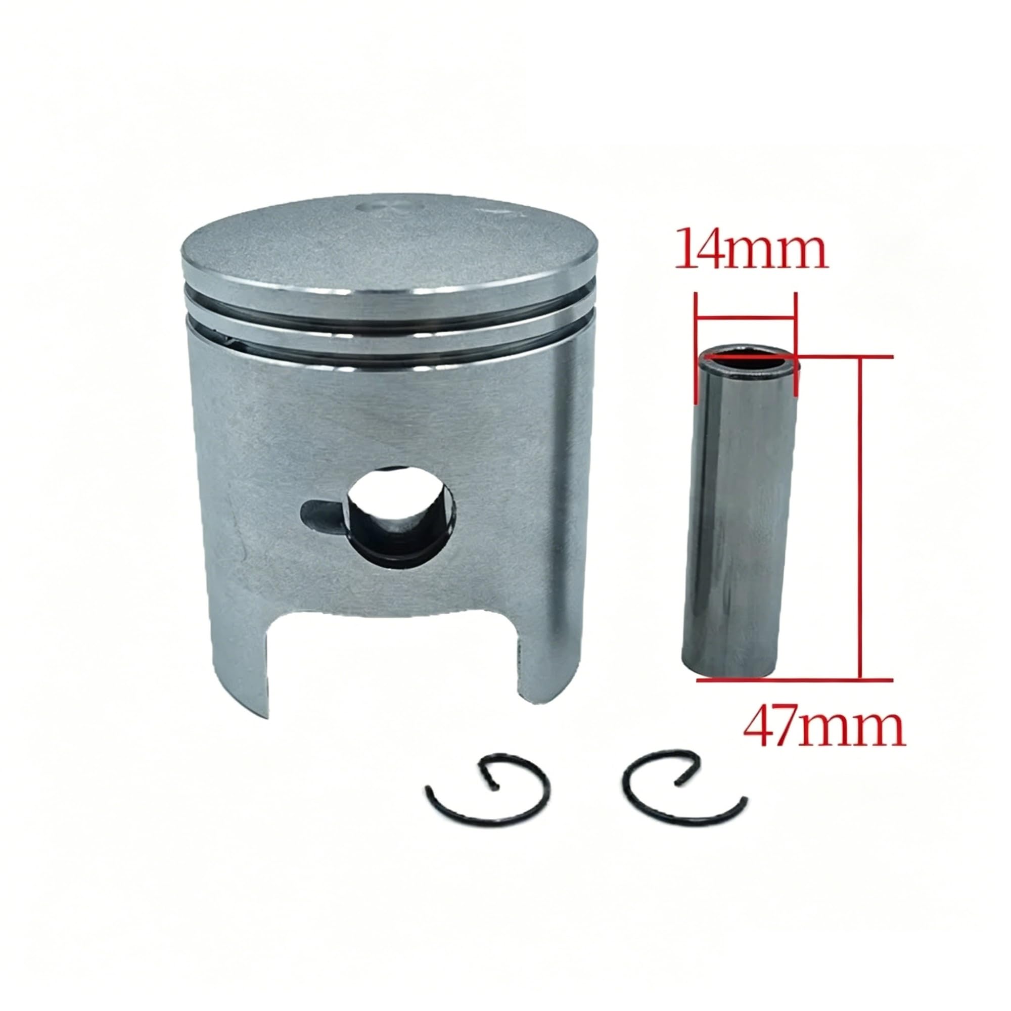 Kolben Für Suzuki TS125 TS 125 2-Takt 125cc Motor Teile STD 56mm 56,25mm 56,5mm 56,75mm 57mm 14mm Pin Motorrad Kolben Kit Zylinder(56.5mm)
