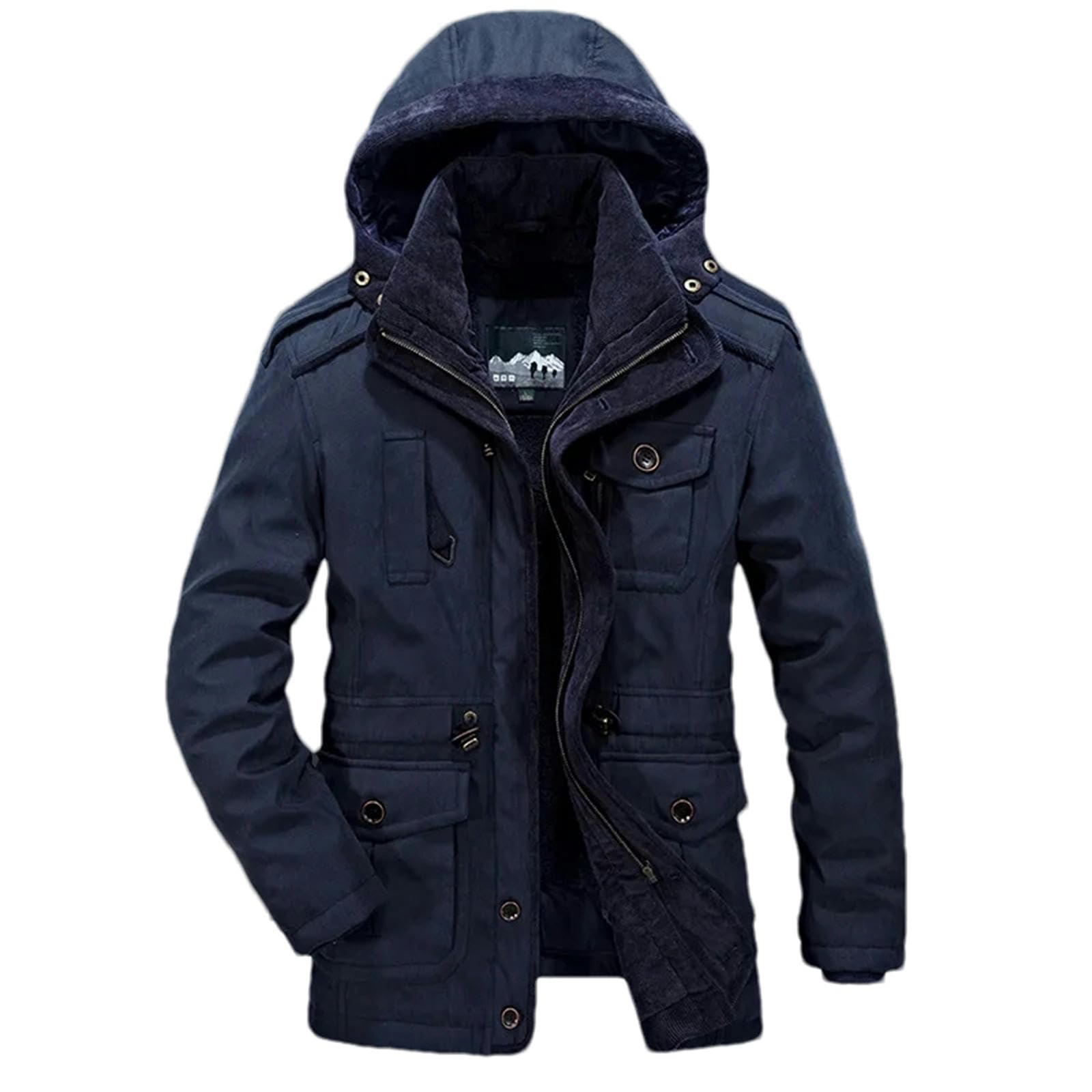 JXQXHCFS Parka Men Coats Winter Jacket Men Thicken Hooded Waterproof Outwear Warm Coat Casual Mens Overcoat Thick coats
