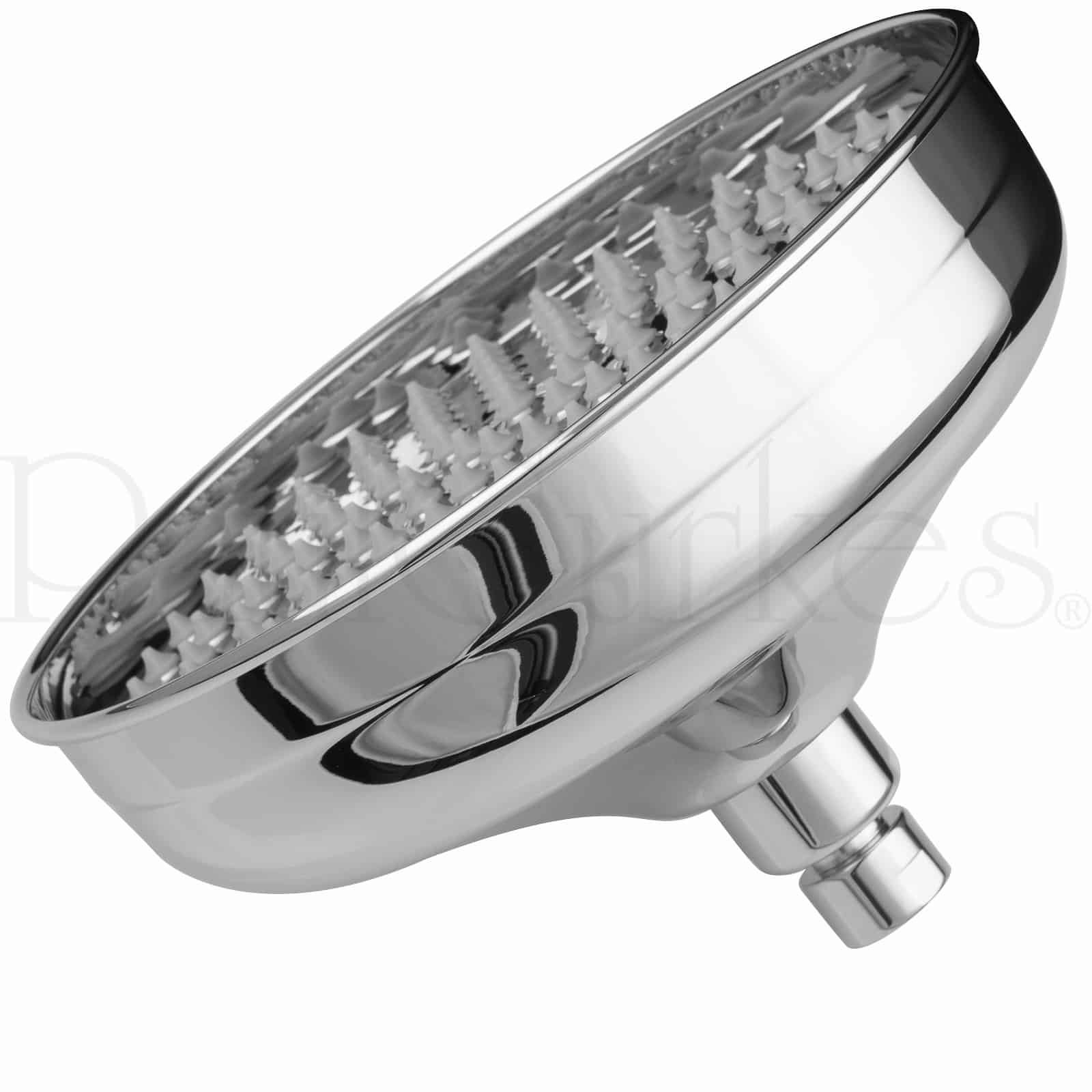 Sistema de Ducha Nostálgico con Grifo, Latón Cromado, Cabezal Ø 20 cm, Montaje en Pared, Bohrloque 97-127 cm