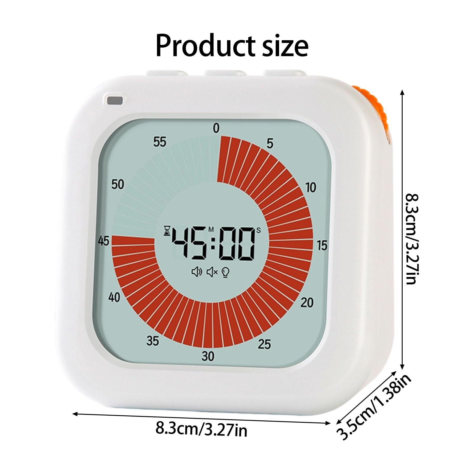 Temporizador visual para protección ocular con 3 modos de alarma