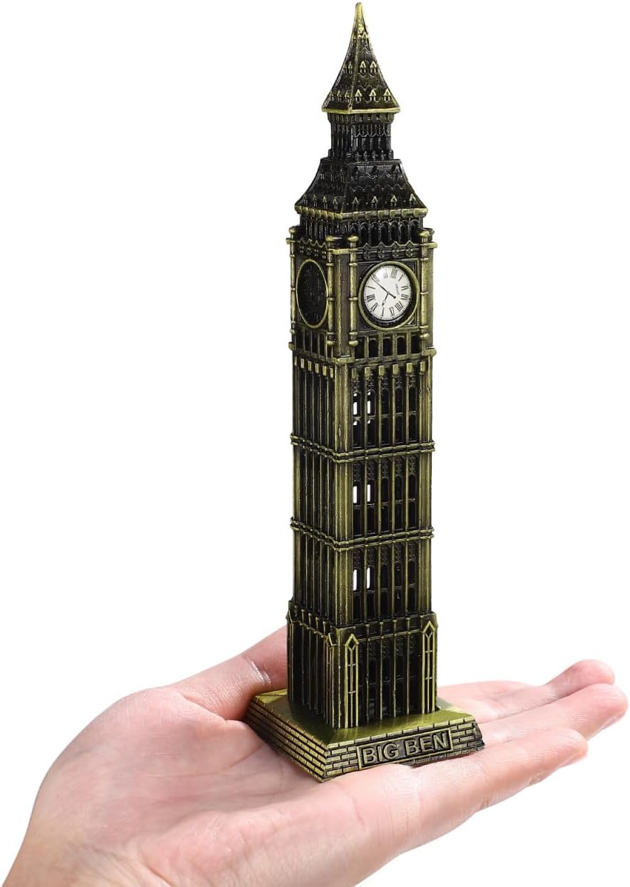Zerodeko Figurine London Decor Building Model Ornament Architectural Prop for Home Decoration Desk Accent Living Room Bedroom Hotel Banquet Wedding Family Gathering