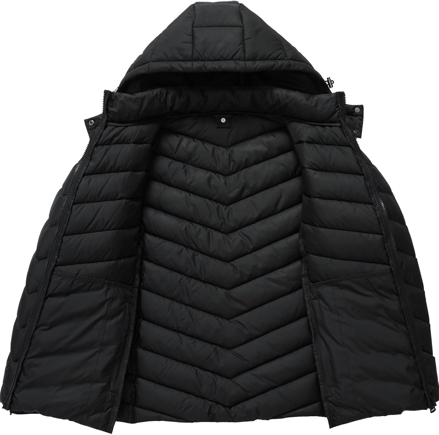 Women's Lightweight Quilted Down Coat | Waterproof, Windproof, Removable Hood, Warm Puffer Jacket for Winter - Image 4