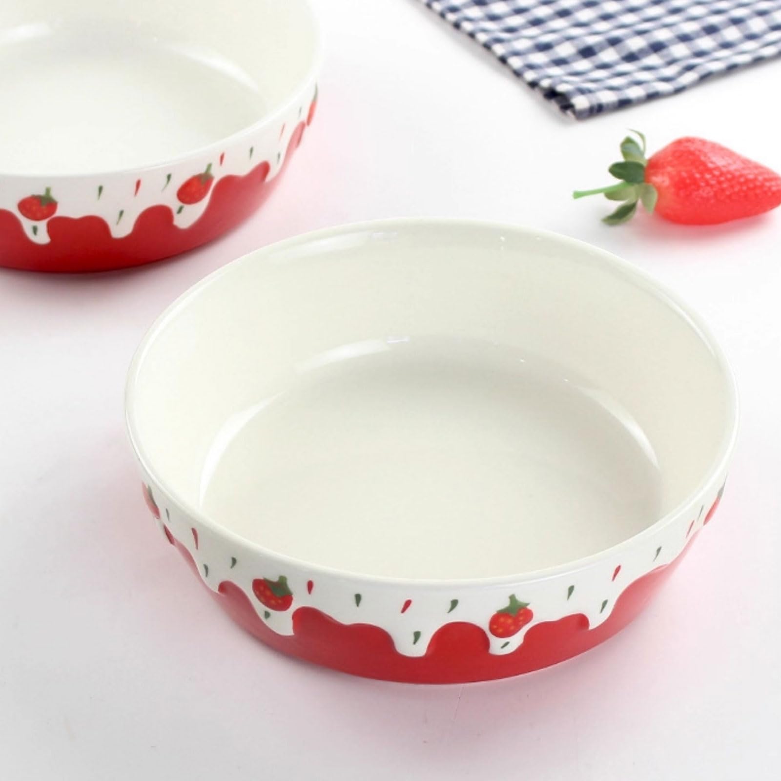Cuencos De Aperitivo Cuenco De Frutas Cerámica Fresas Diseño Plato De Caramelos Cocina Moderna Decoración Para Fruta Postres