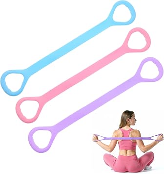 Figure 8 Resistance Band with Handles Elastic Bands for Working Out Arm Back Shoulder Training Elastic Ropes Exercise Equipment for Yoga Pilates Physical Stretching Chest Expander
