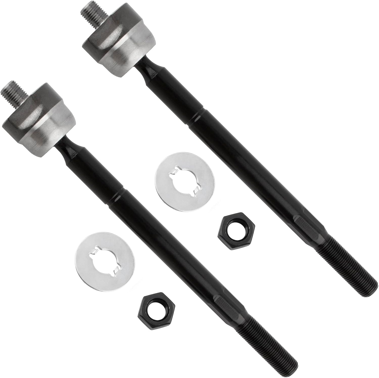 BOXI (Set of 4) Front Inner and Outer Tie Rod End Links fit for Toyota Tacoma 2005 2006 2007 2008 2009 2010 2011 2012 2013 2014 2015 2016 2017 2018 / Replaces ES80895 EV800529