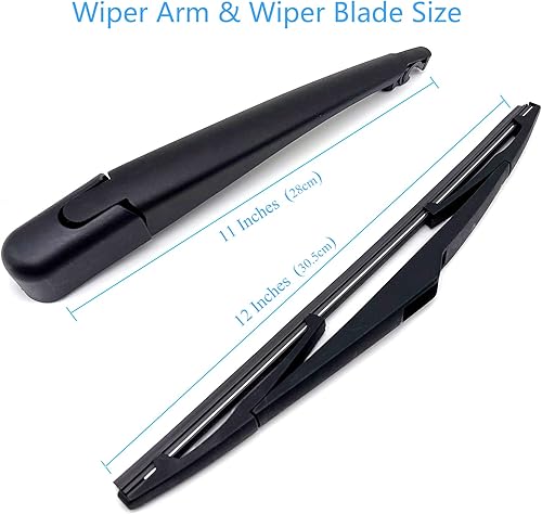 Miniatura 3 de Juego de limpiaparabrisas trasero de repuesto para Hyundai Tucson 2010-2015 Kia Sportage 2011-2016, juego de brazo y limpiaparabrisas trasero
