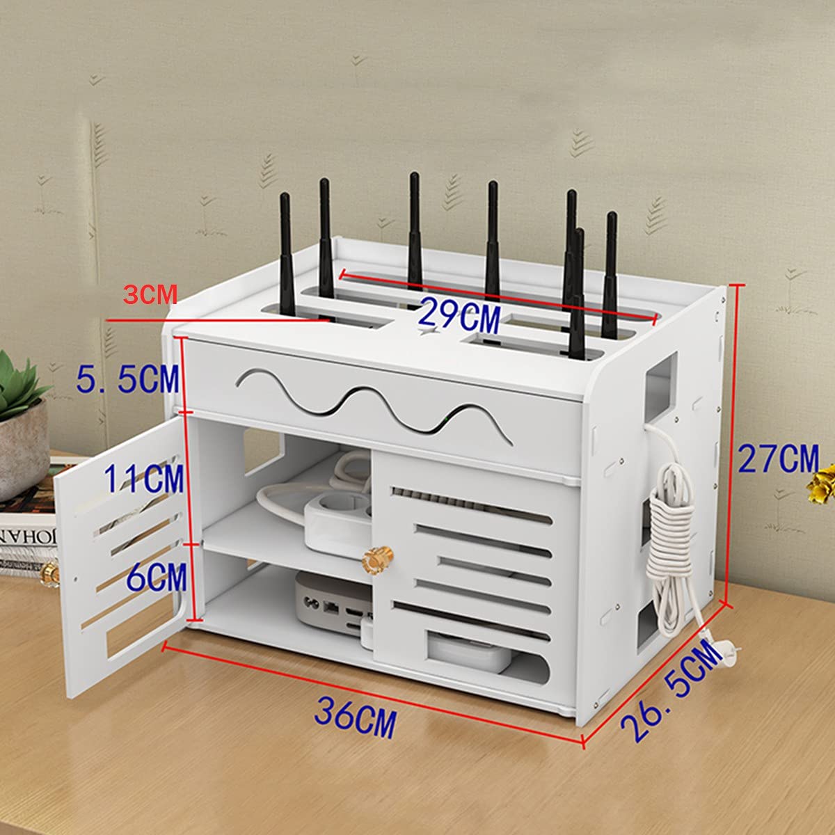 Sozakka Porta Router Wifi da Parete Mensola Porta Wifi da Muro Cassetta