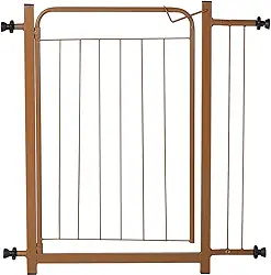 Portão Cachorro Pet Cercado Segurança para Cães e Bebês Largo 69 a 84cm com Extensor 10cm Cor Marrom Romero