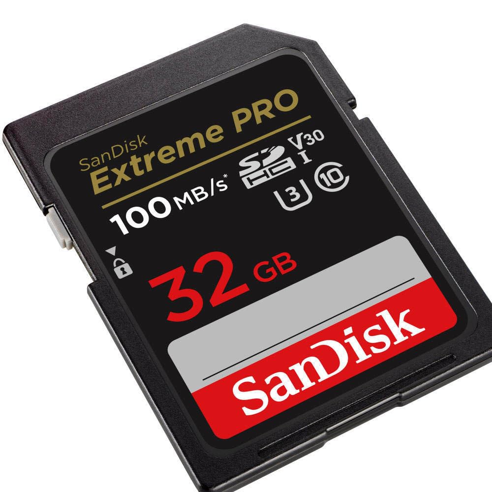SanDisk 32GB Extreme PRO RescuePRO Deluxe SDHC+ card, up to 100MB/s, UHS-I, Class 10, U3, V30