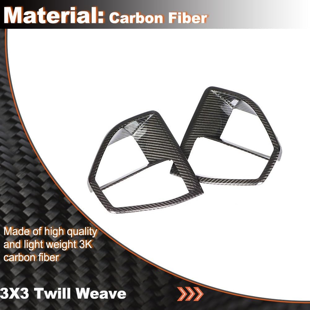 Dry Carbon Fiber Front Bumper Vent fits for BMW X5 G05 xDrive40i xDrive50i M50d M Sport SUV 2019UP Factory Outlet Air Fender Scoop Protector Cover Trims Car Accessories