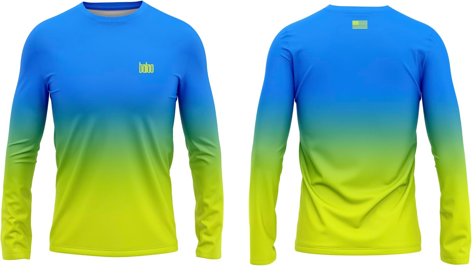 Made in USA Fishing Shirts for Men Long Sleeve Lightweight Dri Fit UPF 40+ Sun Protection Quick Dry Running Hiking Tshirts - Image 5