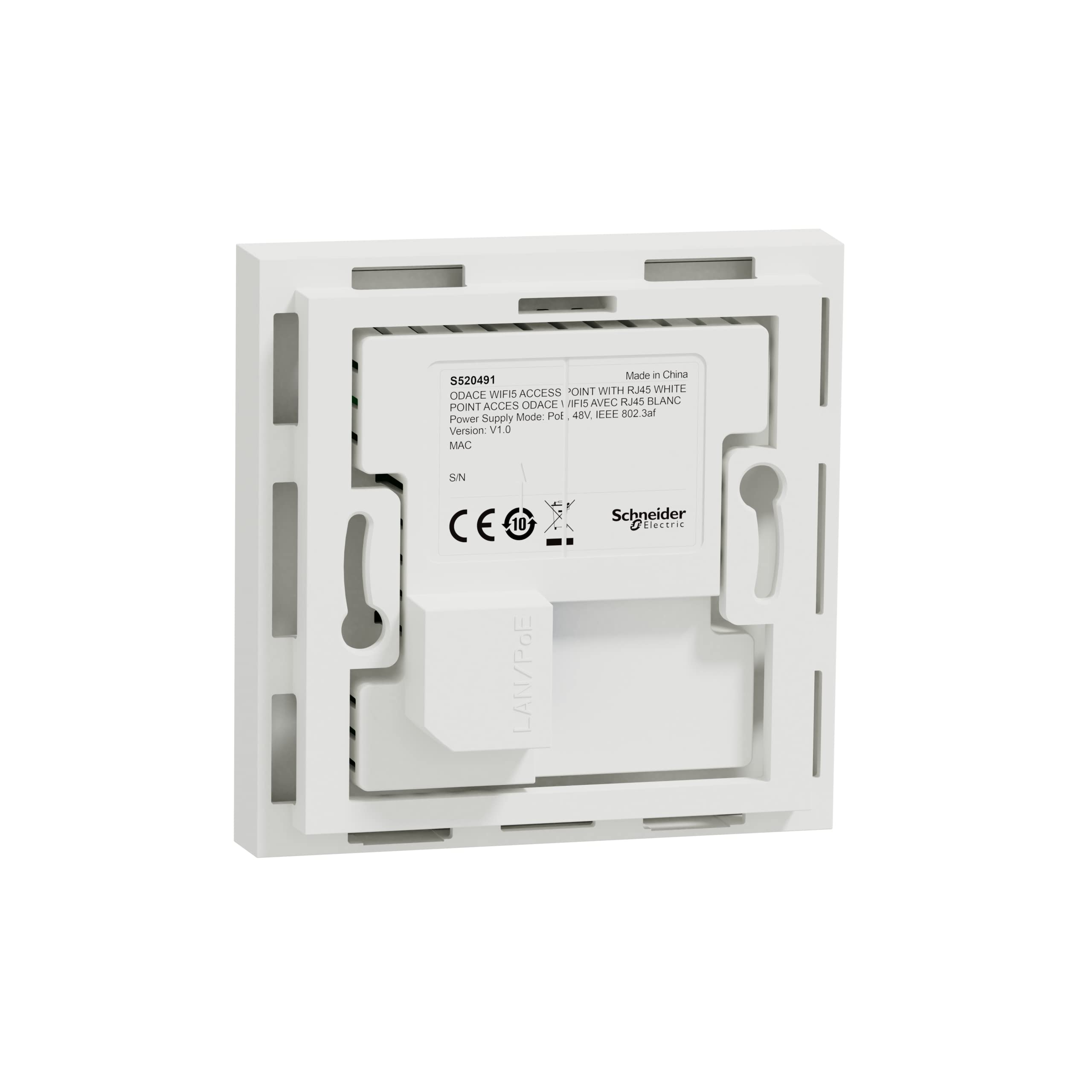 Schneider Electric - Odace Point Access WIFI BIBAND POE 8W, WIFI 4&5 AC2, 1GBIT RJ45, BIAŁY - S520491