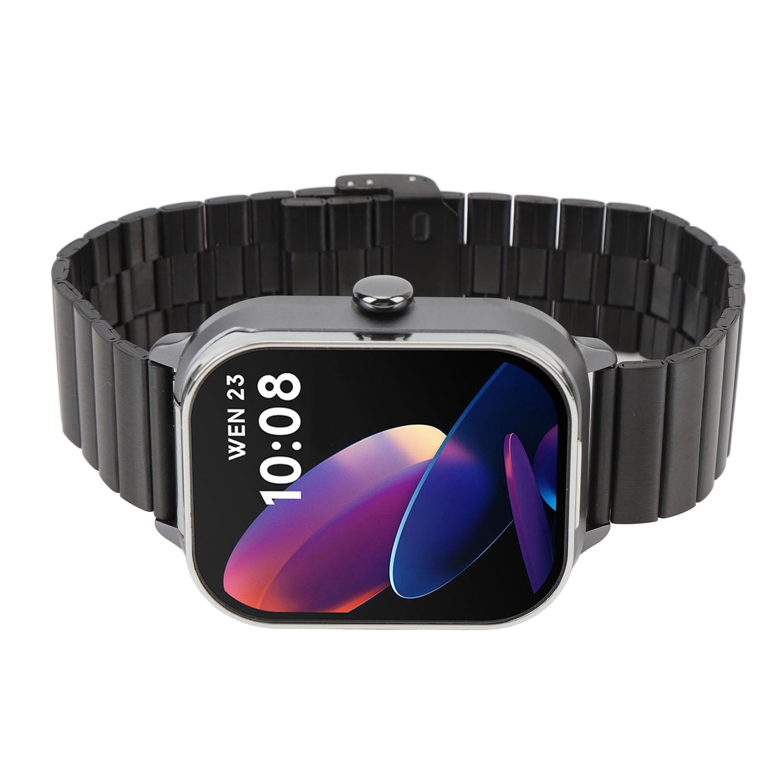 Cryfokt 2,01-Zoll-TFT-Smartwatch mit Ohrhörern 2 in 1, NFC-Smart-Sportuhr, Kabelloser Bluetooth-Kopfhörer-Fitness-Tracker, mit Kamerafernsteuerung, für Smartphones mit 7.0 und (Silber mit