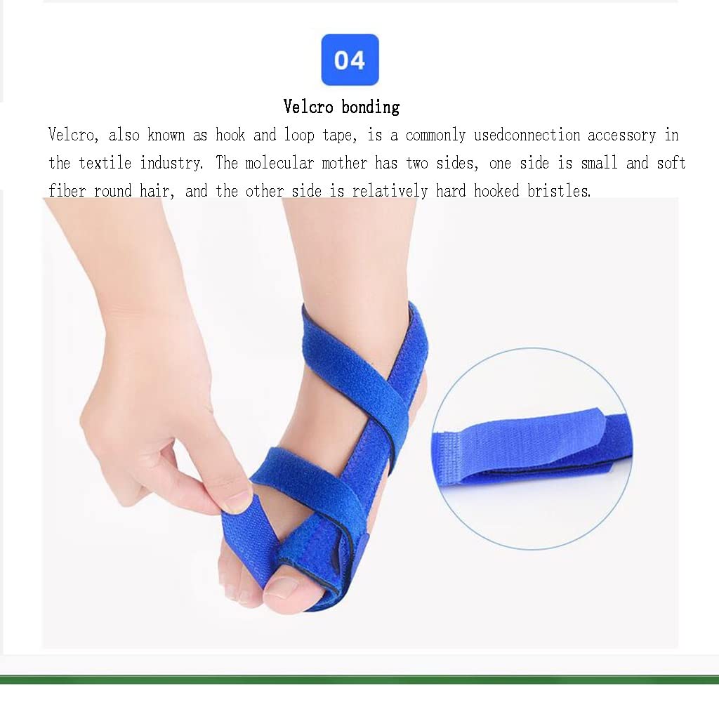 Cinturón de corrección del Dedo Plantillas para Huesos del pie Grande, cómodas y duraderas para ortesis de Alivio del Dolor con Separador de Ayuda en valgo, para aliviar Las Herramientas de Cuidado
