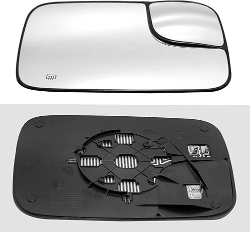 Miniatura 2 de Espejo de repuesto de punto ciego para Dodge Ram 1500 2500 3500 2006 2007 2008 Vista lateral convexo calefactable de cristal del conductor lado