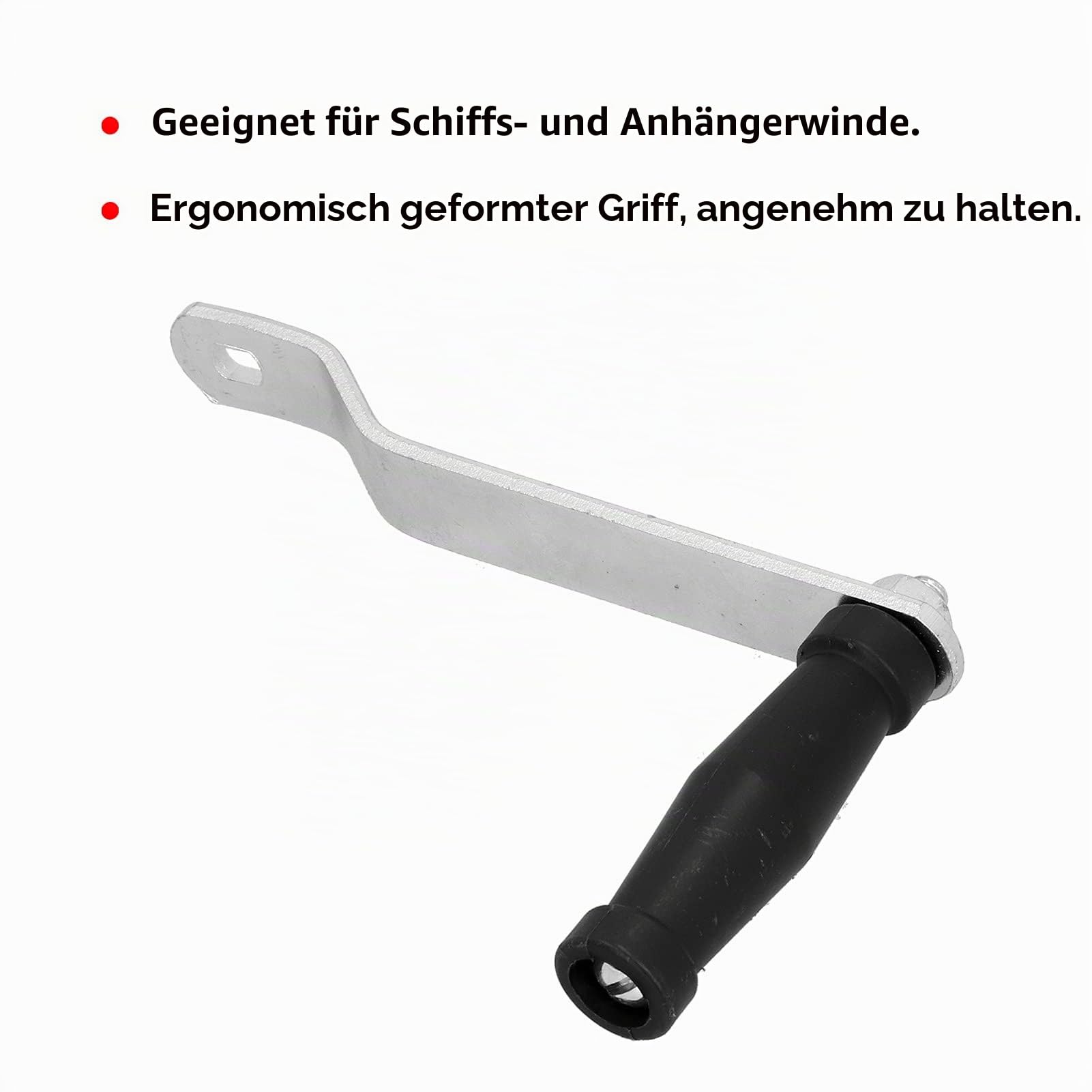 Akozon Winschkurbel, Ergonomischer Winschkurbel Kurbel Winschkurbel Segelboot Komfortabler Griff Ersatzzubehör für Marine Bootsanhänger