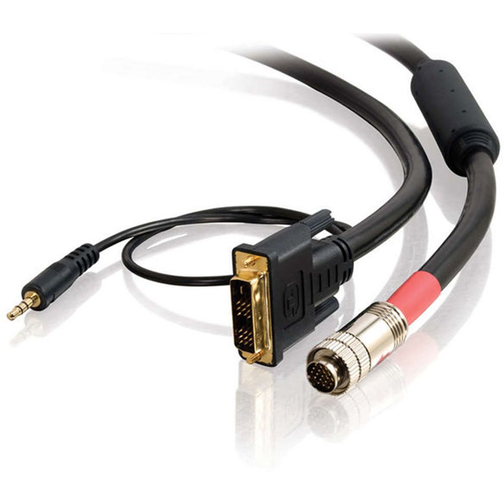 Cable RapidRun Digital DVI activo de 6FT con jack de 3.5mm para transmisión simultánea 2