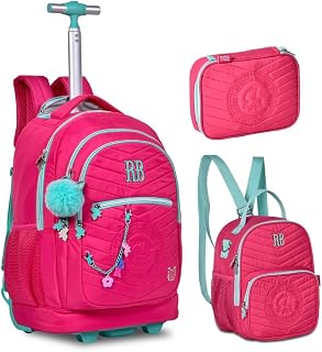 MOCHILA LANCHEIRA E ESTOJO REBECCA BONBON BOLSA MENINAS JOVEM ADOLESCENTE