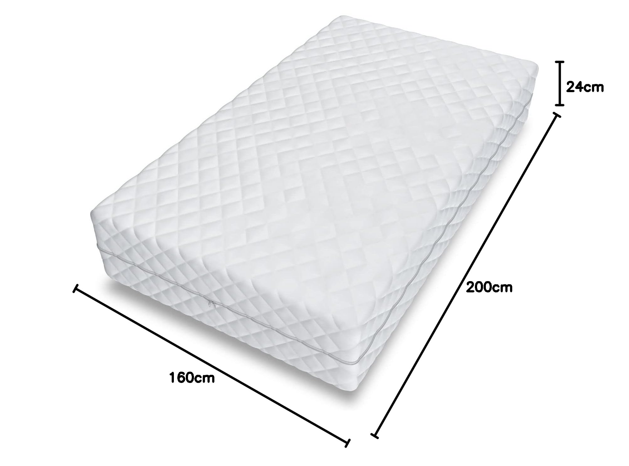 FDM HOME Materasso Una Piazza E Mezza 120x200 Cm Alto 17 Cm Materasso A Molle Insacchettate Grado Di Rigidita H3 H4 Due Lati 7 Zone Di Comfort Strato Di Coco Rivestimento Lavabile Anallergic 61870461