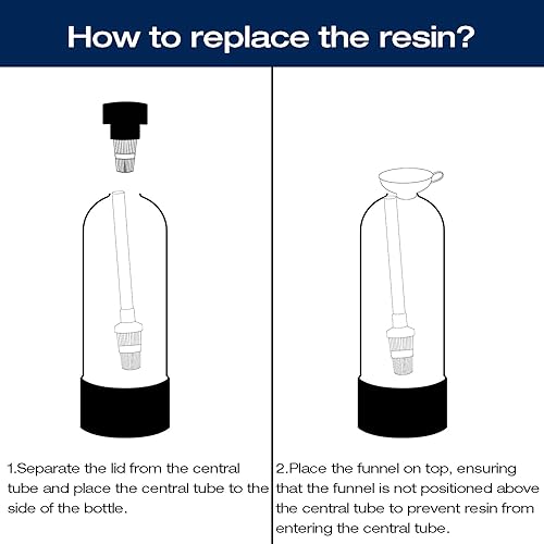 Vista 14 de H&G lifestyles Suavizador de agua portátil para RV con manguera de agua, accesorios de latón de grado alimenticio 5A de 3/4 pulgadas, 2600 galones
