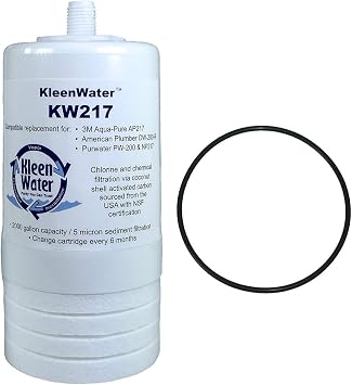 KleenWater Filter Compatible with Aqua-Pure AP217, Includes KleenWater Replacement O-ring Compatible with Aqua-Pure AP200