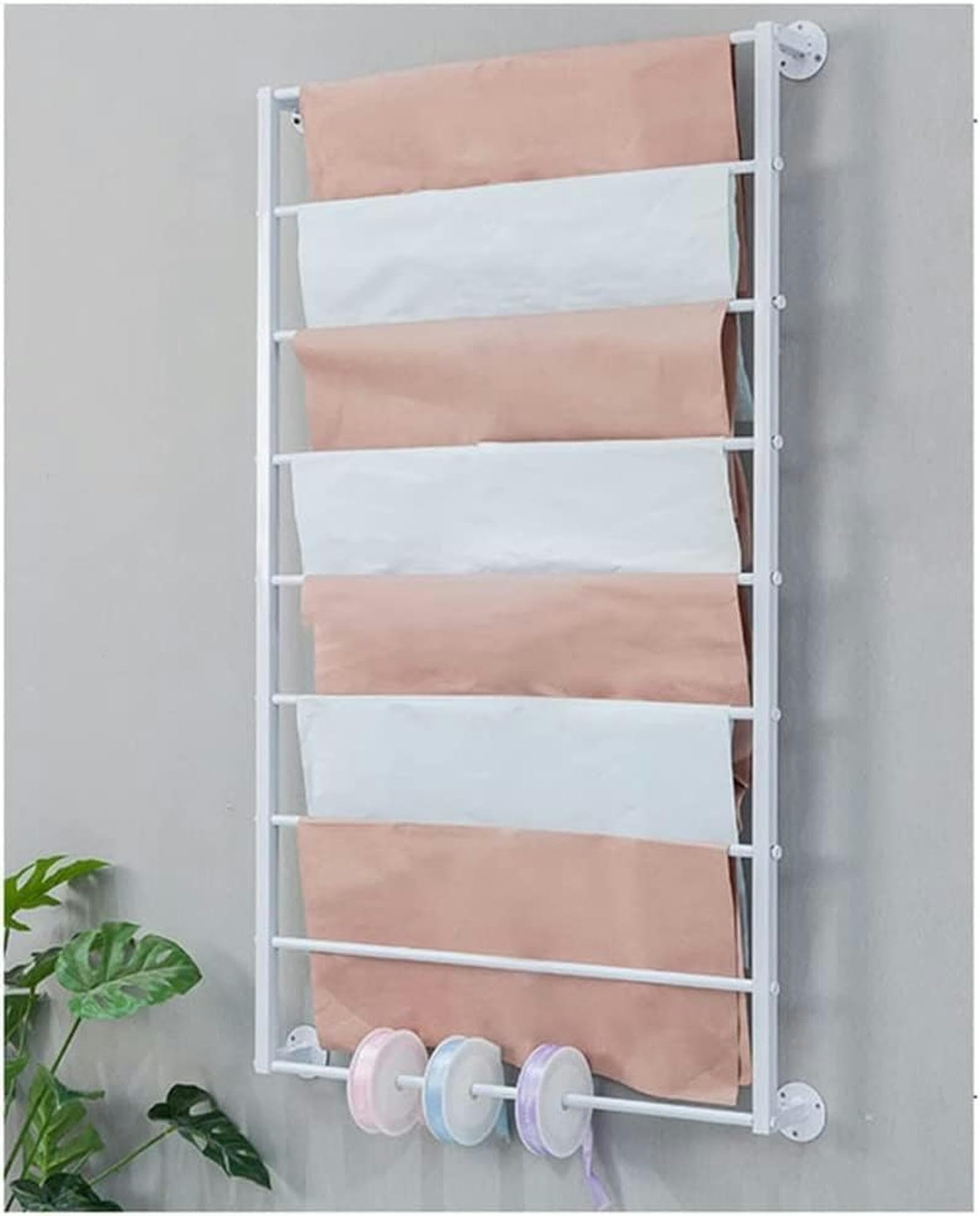 Support de rangement pour écharpes anti-froissement avec barres amovibles