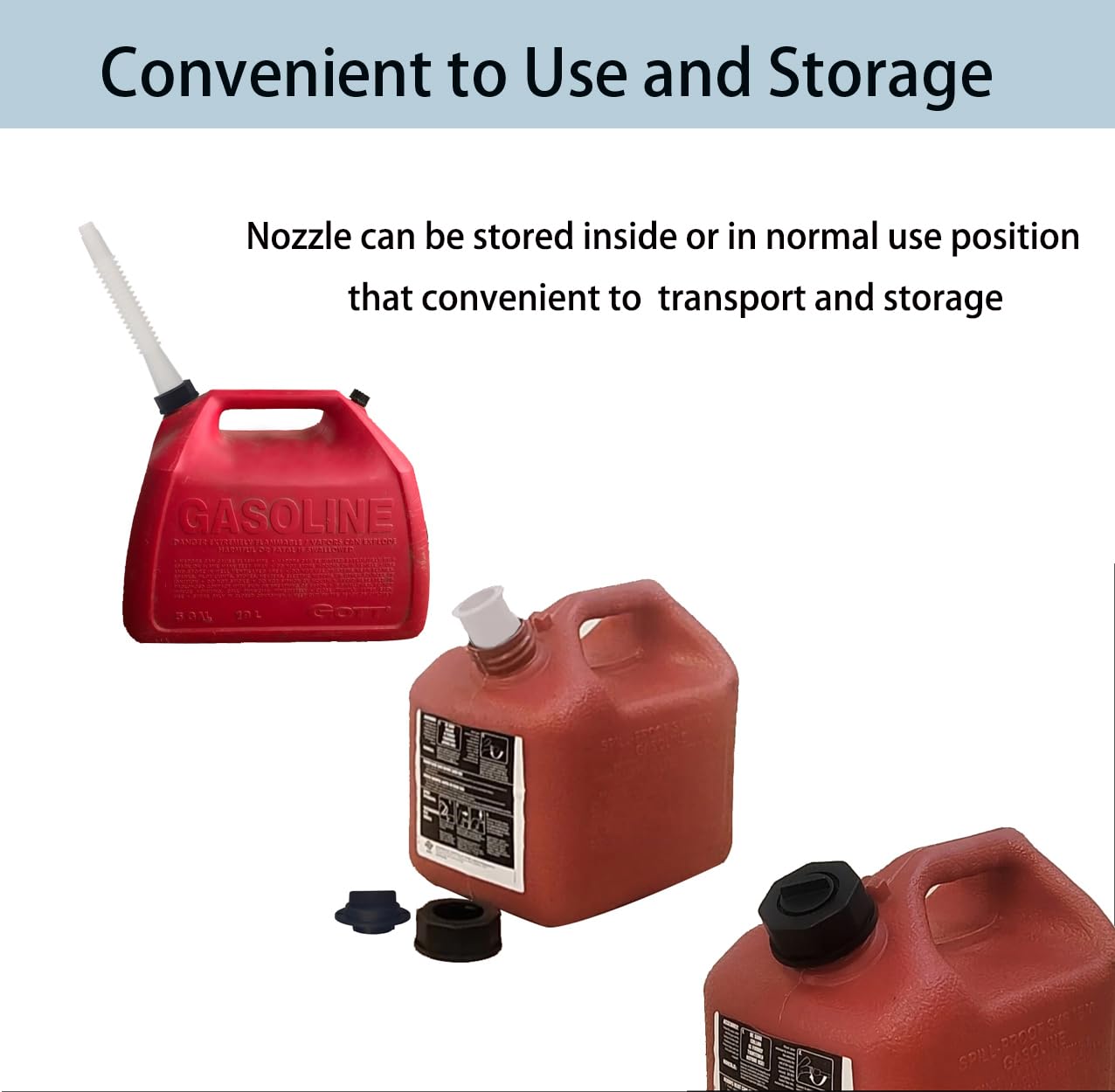 Gas Can Spouts With Lids