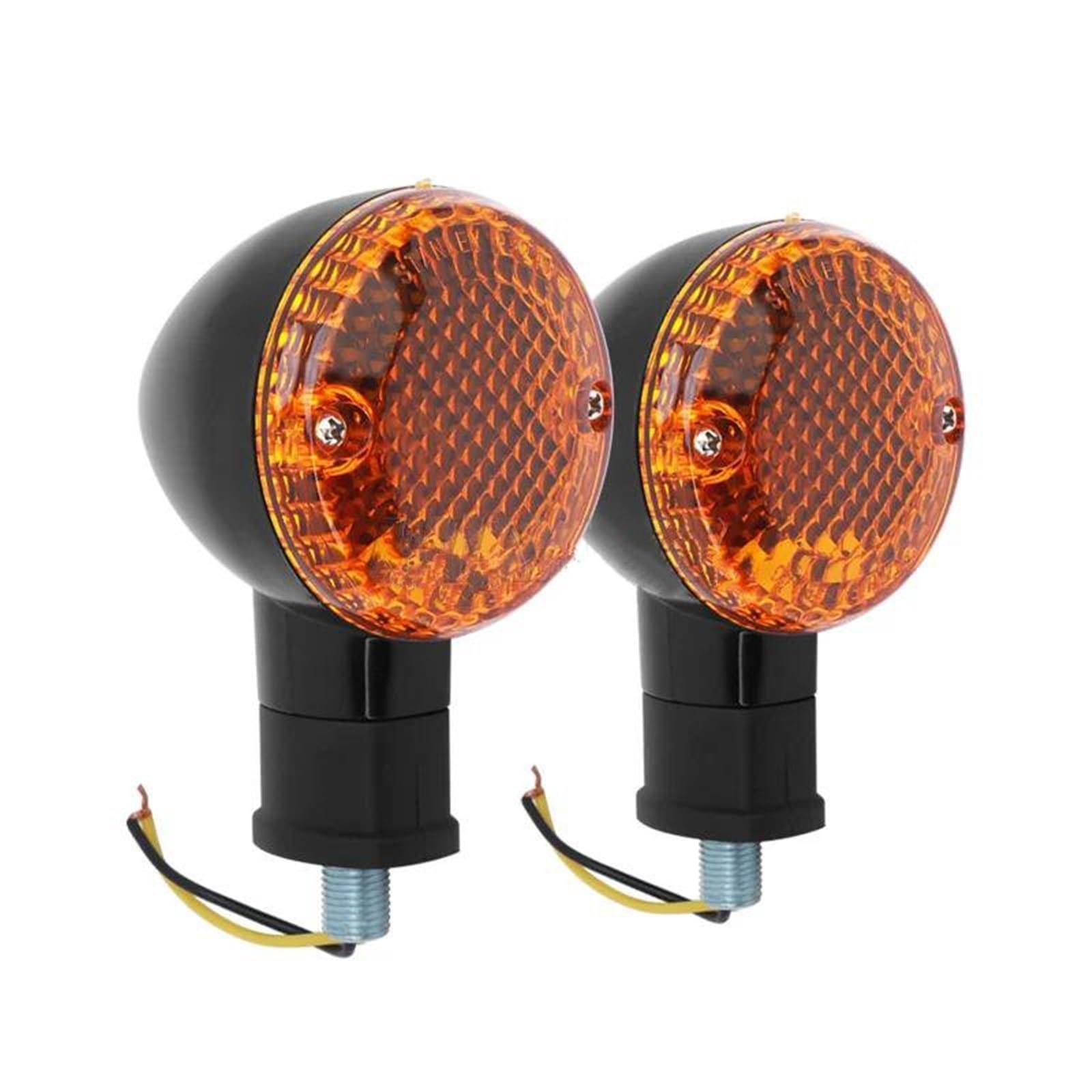 Lot De 2 Clignotants Rétro pour Moto pour Bolt XV950 XV 950 R/C Spec 2014-2018 Clignotants Indicateur(Couleur 4)