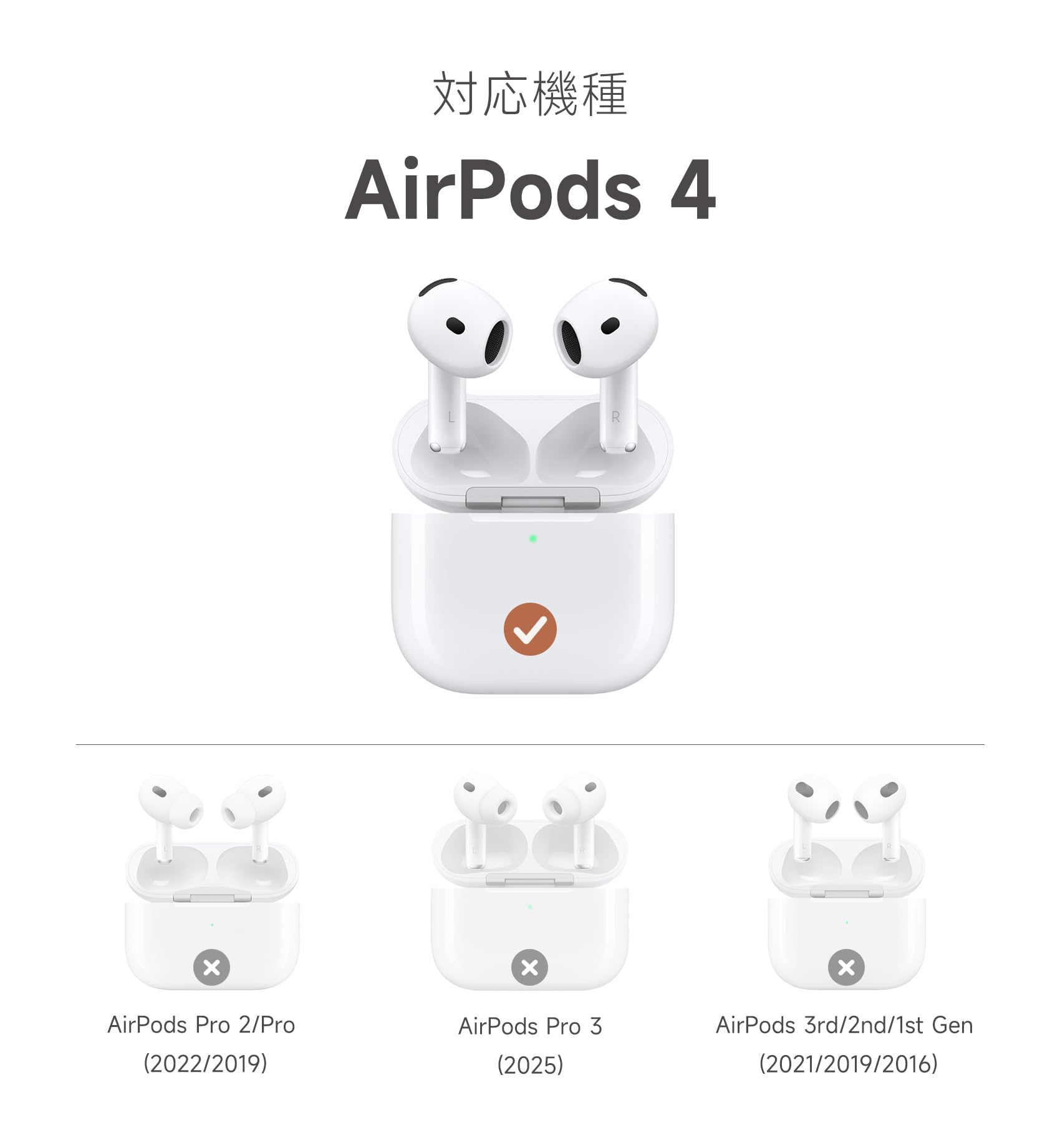 Amazon | SURITCH 磁気ケース 対応 AirPods 4 (2024),AirPods第4世代用