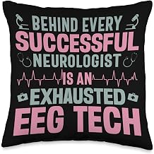 EEG Technician Throw Pillow