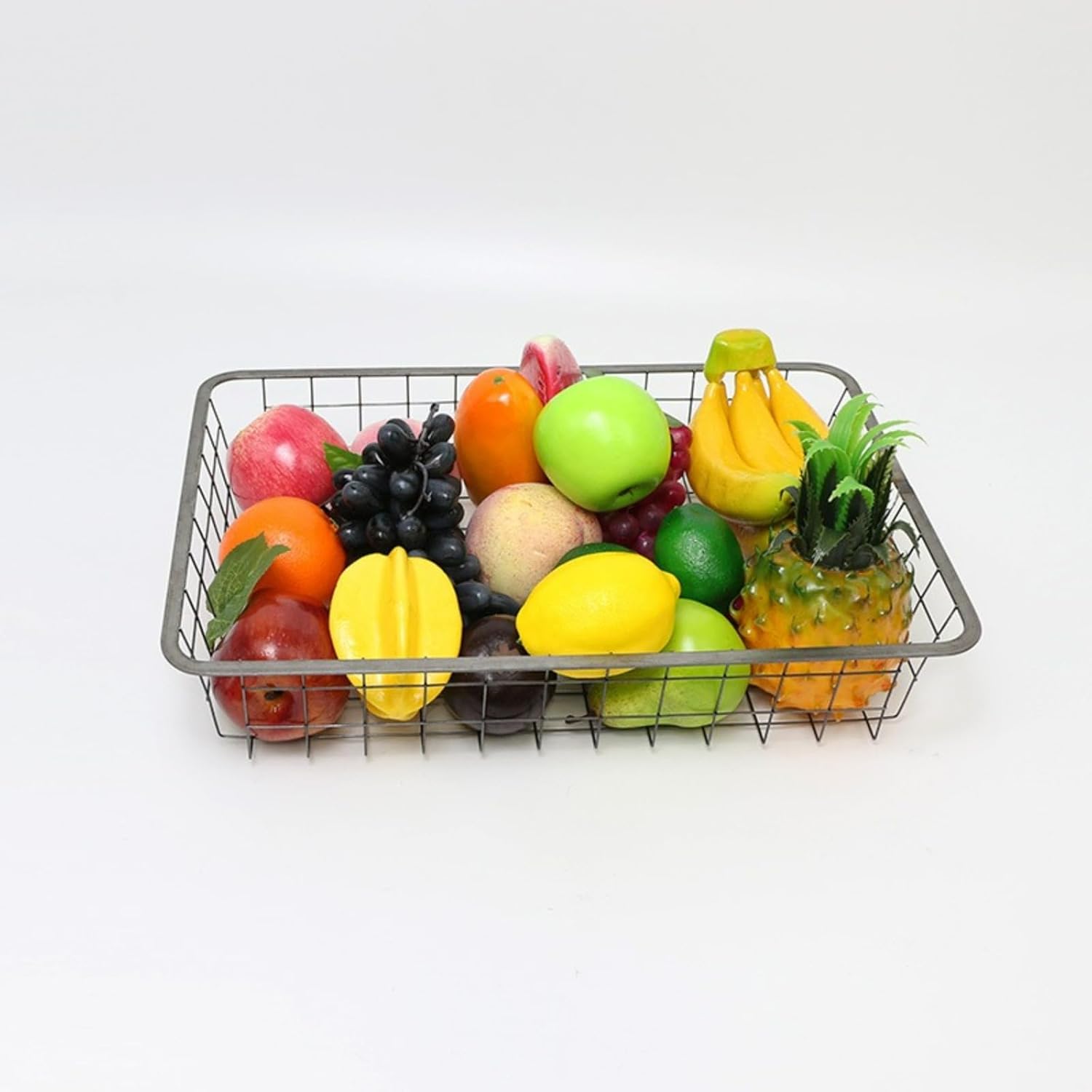 Iron storage basket, kitchen organizing basket