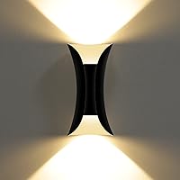 Vista 10 de Kawell Lámpara de pared moderna creativa de 10 W, lámpara de pared LED hacia arriba hacia abajo, impermeable, IP65, lámpara de pared de aluminio