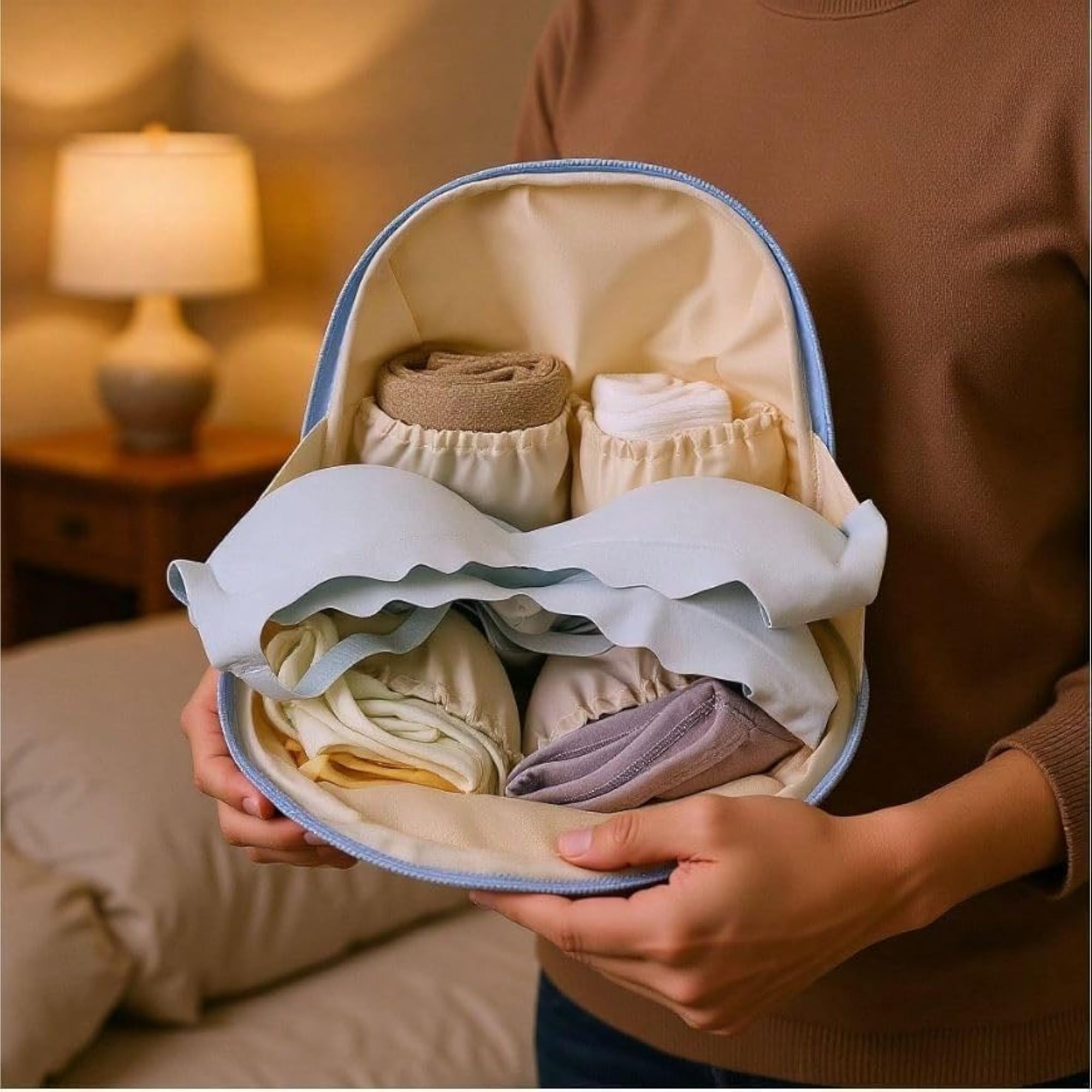 3-in-1 Travel Underwear Organizer Bag for Women