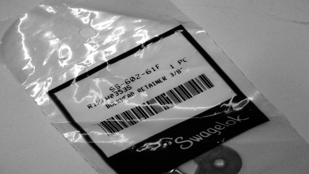 Swagelok Ss60261F Bulkhead Retainer Stainless Steel Ss60261F Industrial