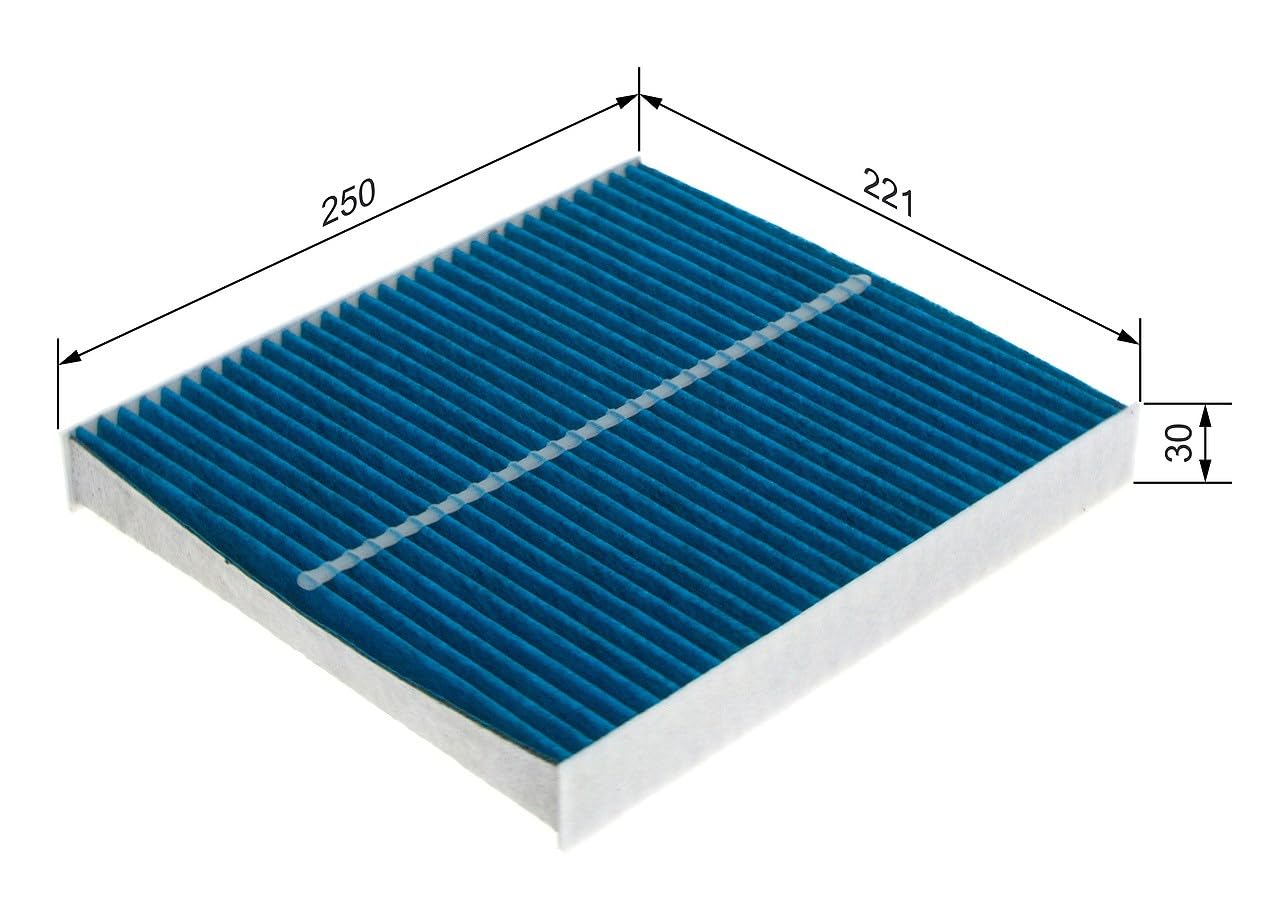 Bosch FILTER+pro Filtro Abitacolo A8566, Filtro di Ricambio ad Alta Efficienza - Agisce efficacemente contro polline, polveri Sottili, muffe e batteri per un'aria più pulita all'interno del veicolo
