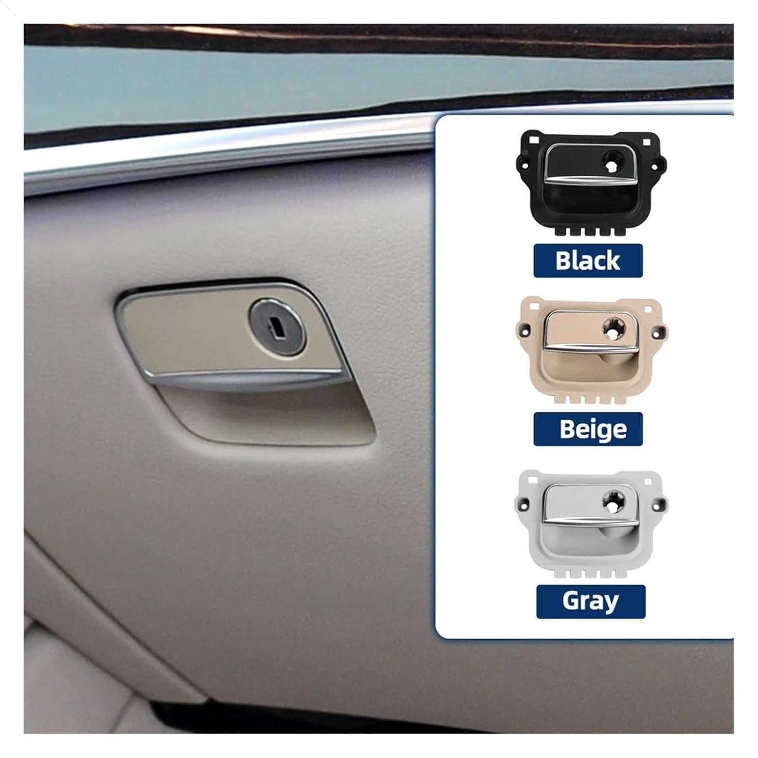 W222 S Class Car Glove Box Lock Latch Handle Toolbox Switch Cover Automobiles Interior Parts Accessories(Gray)