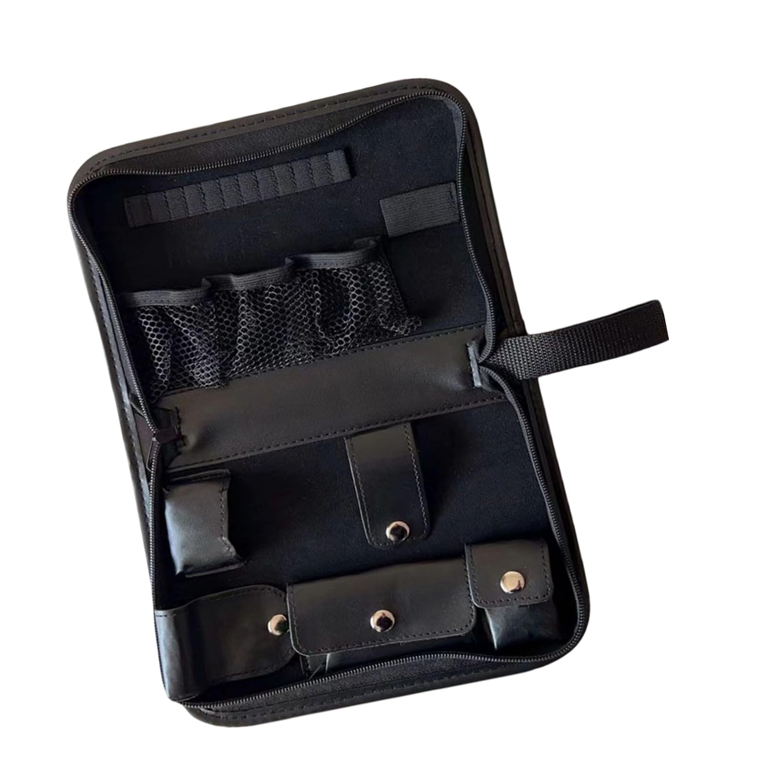 CUNZJIA Premium PU Leather Golf Ball Holder Compact Design Holds 2 3 Balls Tees Rangefinder Accessories for Golfers