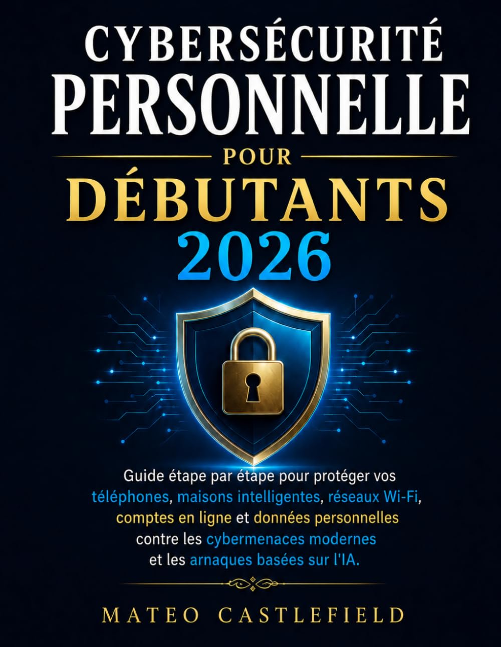 CYBERSÉCURITÉ PERSONNELLE POUR DÉBUTANTS 2026: Guide étape par étape pour protéger vos téléphones, maisons intelligentes, réseaux Wi-Fi, comptes en ... modernes et les arnaques basées sur l'IA