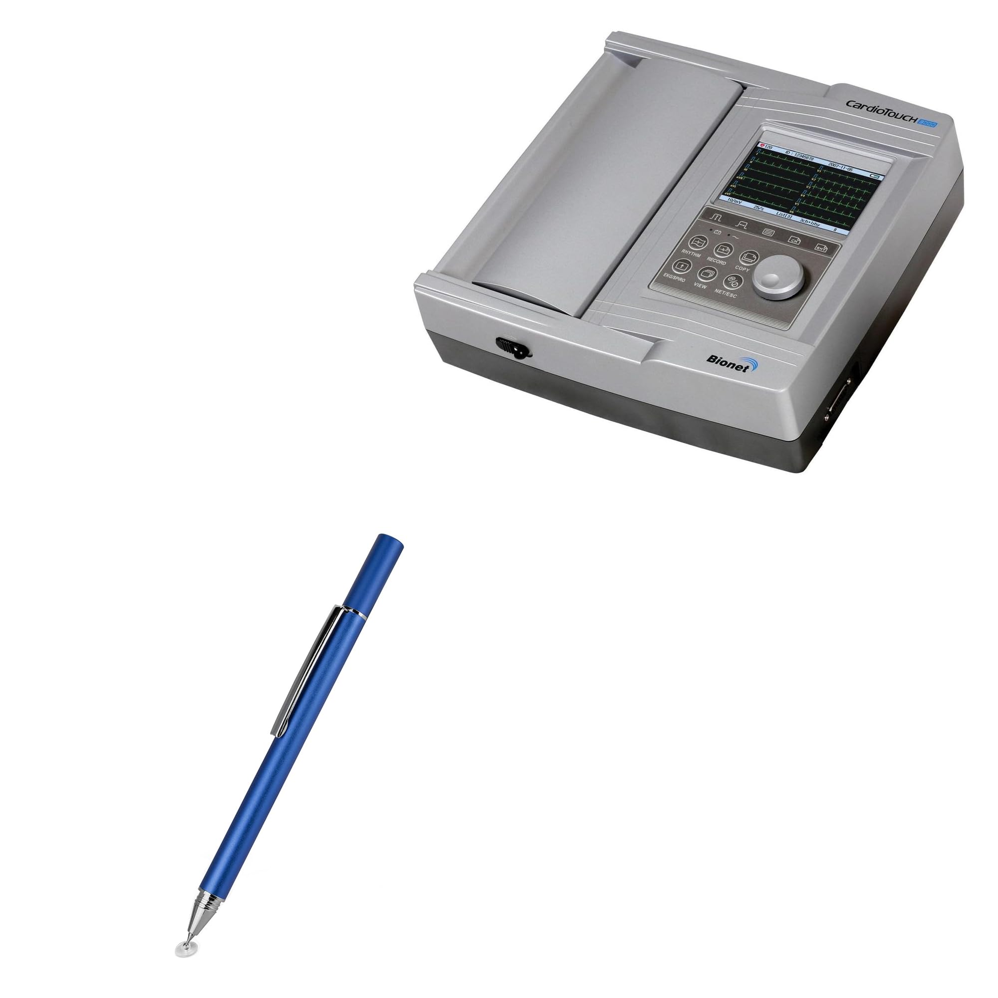 BoxWave Stylus Pen Compatible with Bionet CardioTouch 3000 - FineTouch Capacitive Stylus, Super Precise Stylus Pen - Lunar Blue