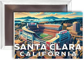 Santa Clara California Mementos Souvenir 2x3-Inch Fridge Magnet