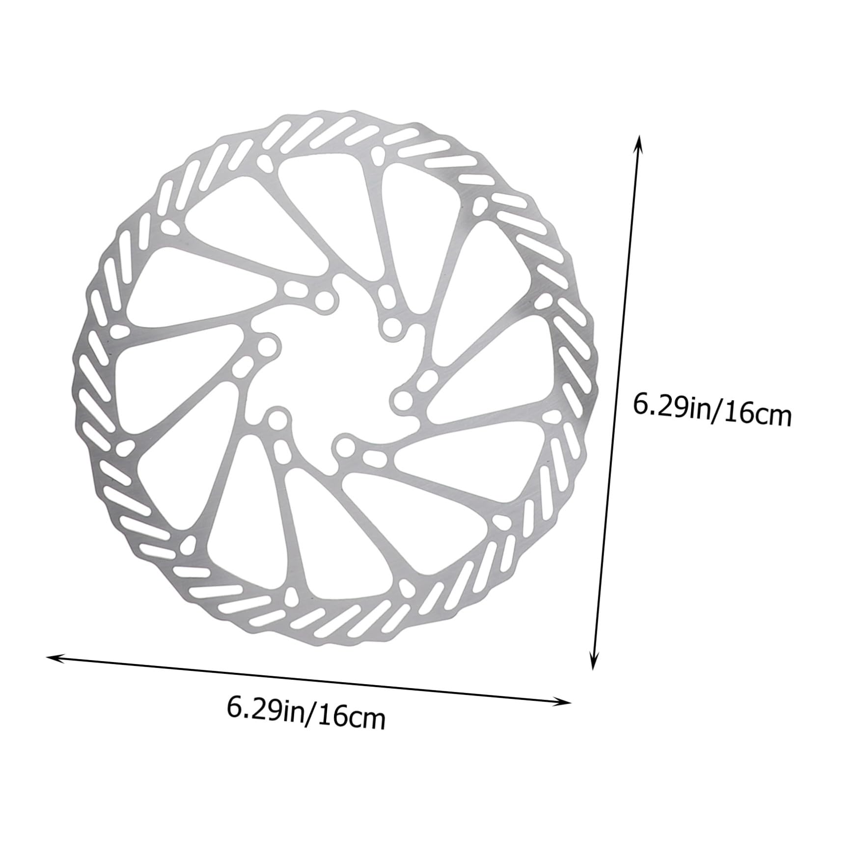 ibasenice Pastiglie Freno Disco per Bici da Strada e Mountain Bike, Design a Foro Cavo e Struttura Multisparone, Set 1 Nero