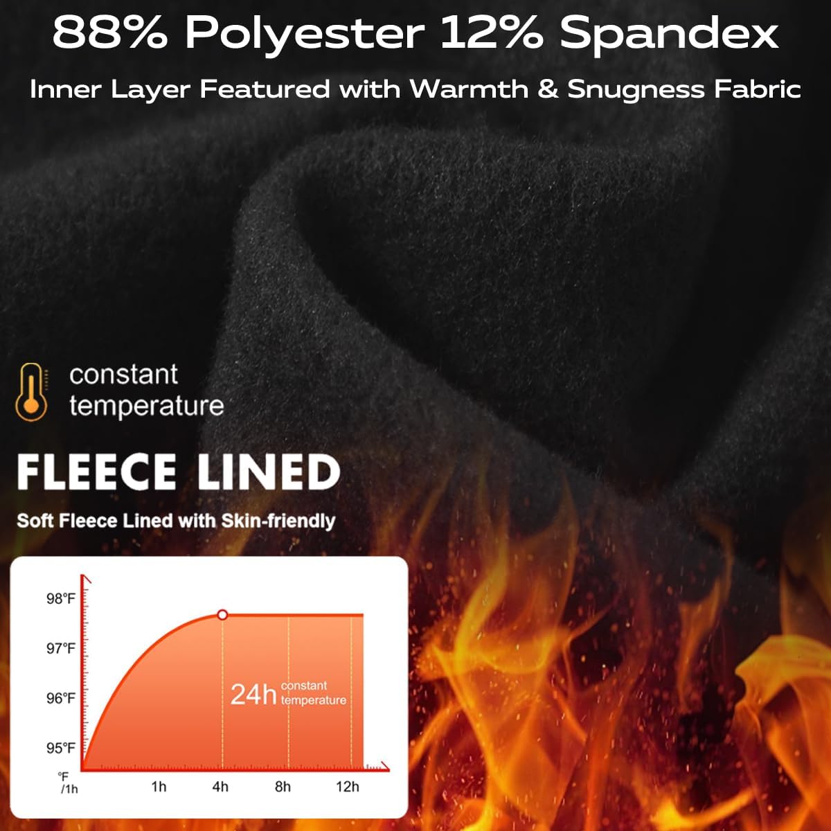 DEVOROPA Youth Boys Fleece Lined Compression Shirts & Pants Kids Girls Thermal Underwear Set Athletic Tops Leggings Baselayer - Image 5