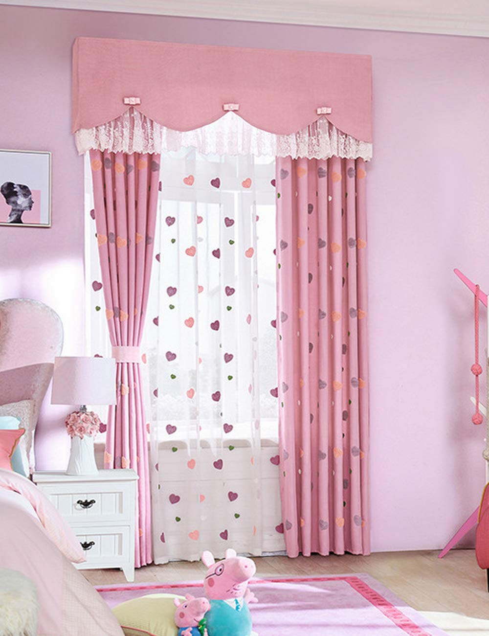 Lactraum Gordijn kinderkamer meisjes prinses transparant wit