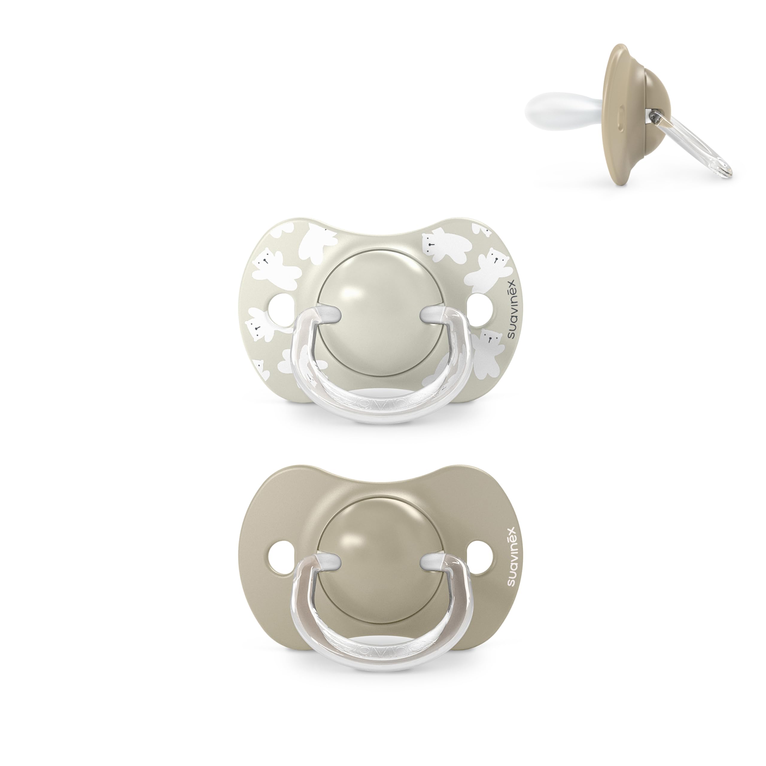Suavinex, Pack de 2 Chupetes para Bebés 0/6 Meses y Recién Nacidos, con Tetina Fisiológica de Silicona SX Pro Simétrica, Plana y Flexible, Respeta el Desarrollo Bucodental, Birdies Verde — view 12